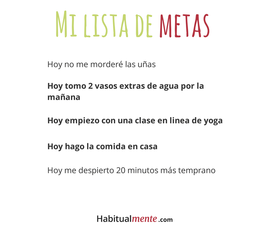 mi lista de metas
