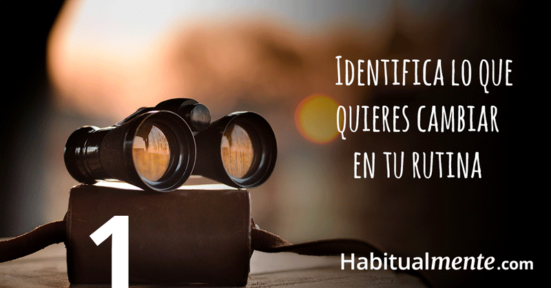 paso 1 Identifica lo que quieres cambiar 