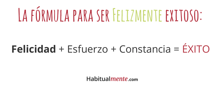 la formula correcta del exito