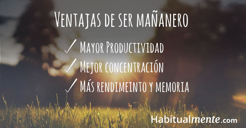 Ventajas de despertar temprano