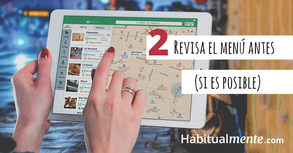 2 revisa el menú antes