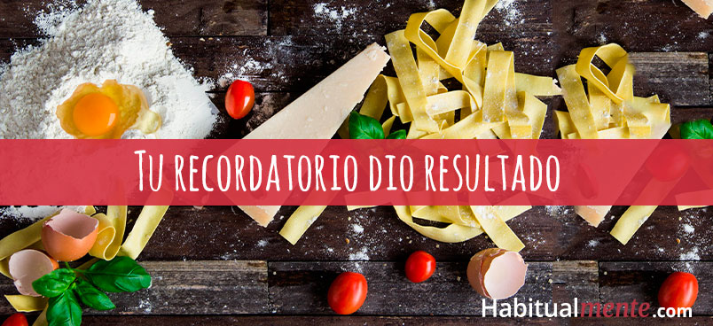 tu recordatorio dio resultado