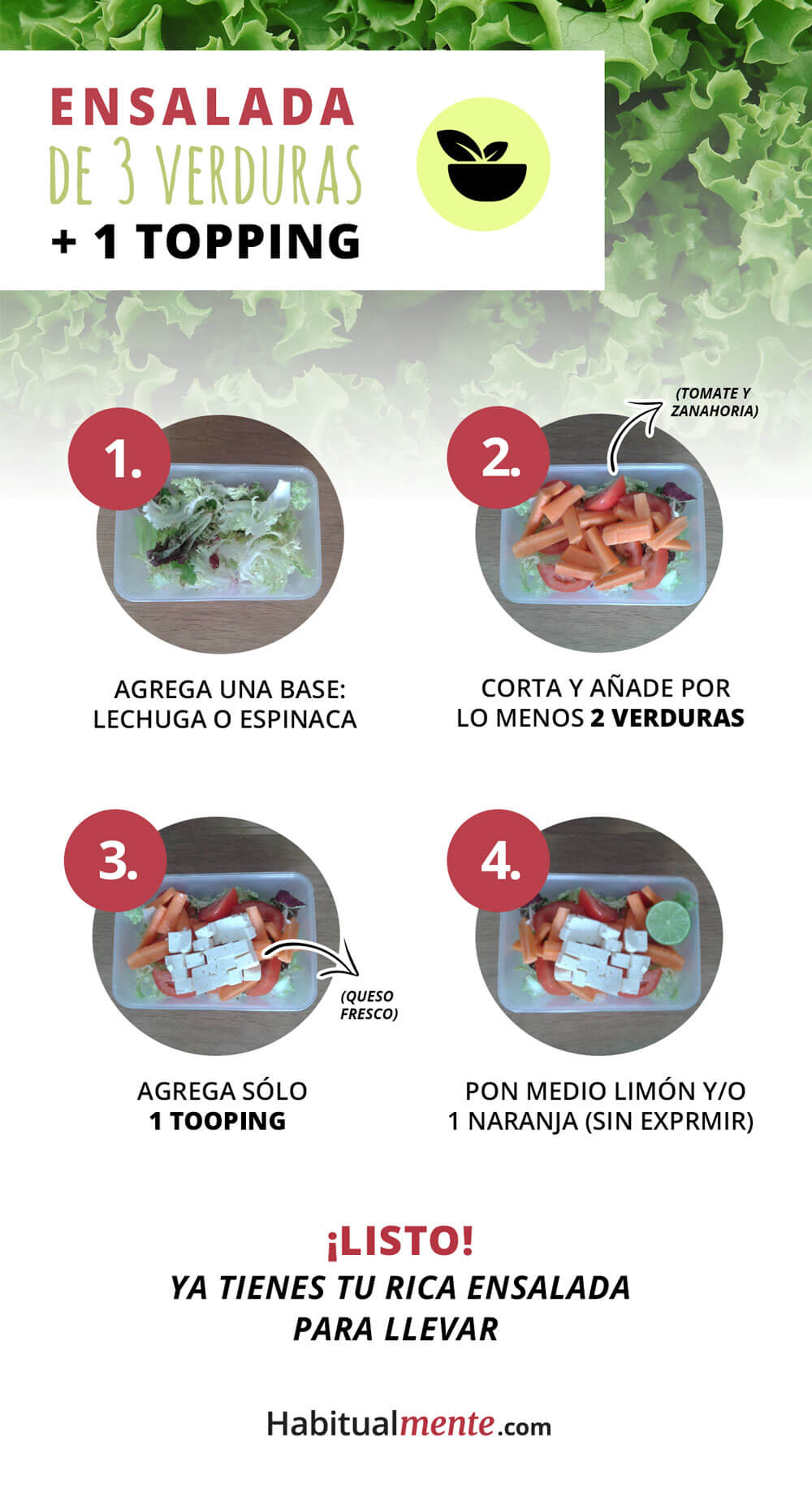 ensalada de 3 ingredientes 